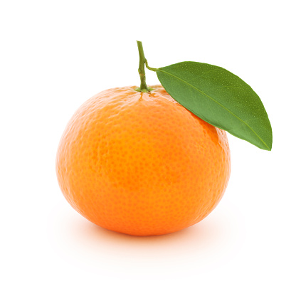 Clementine isolated on white (excluding the shadow)