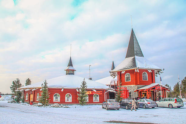 Rovaniemi, Finland - March 02, 2014 - Santa Clause office stock photo
