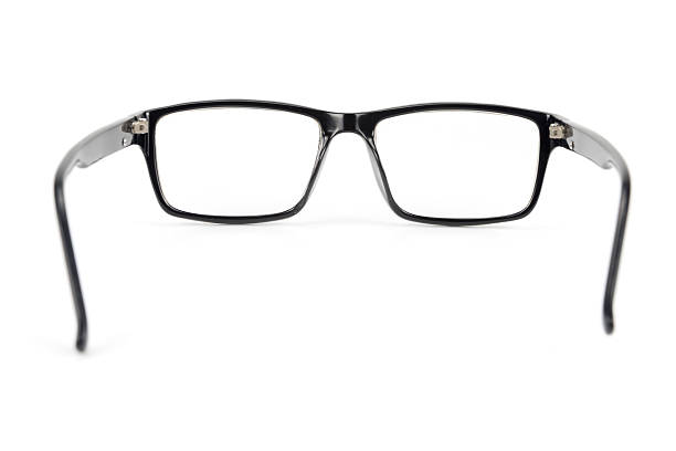 Black Eye Glasses look a bit nerd style Isolated White