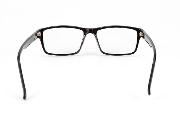 istock Black Eye Glasses look a bit nerd style Isolated White 515743747
