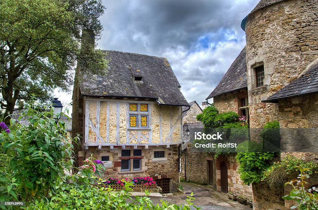 House House in Turenne, France Brive-la-Gaillarde Stock Photo