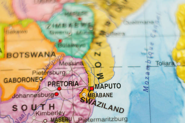 istock Kingdom of Swaziland country map . 515744580