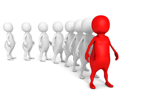 istock 3d leader man of team crowd. success concept 515744795