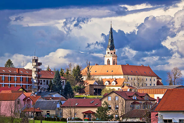 Town of Krizevci cathedral view, northern Croatia