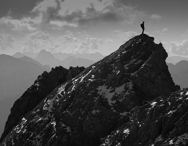 istock on the top of the mountains black and white 515746771