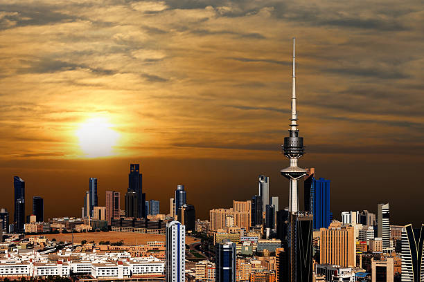 Kuwait City Landscape stock photo