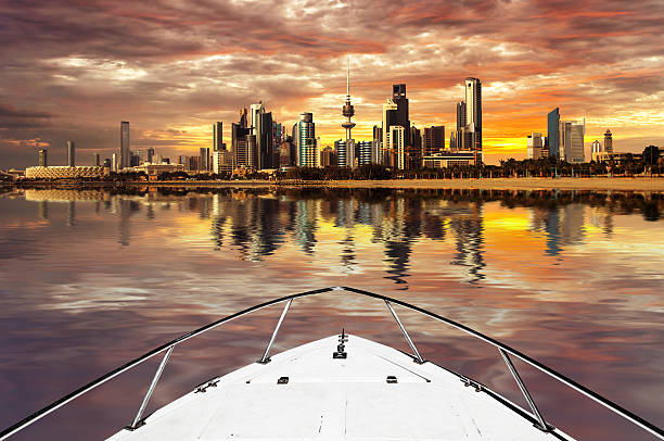 Kuwait Skyline stock photo