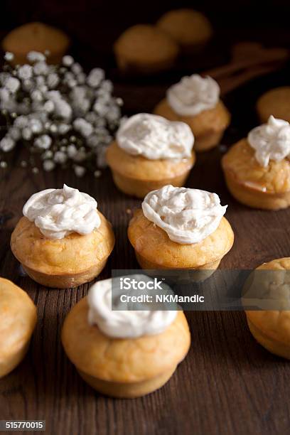 Homemade Muffins Stock Photo - Download Image Now - Autumn, Backgrounds, Baked