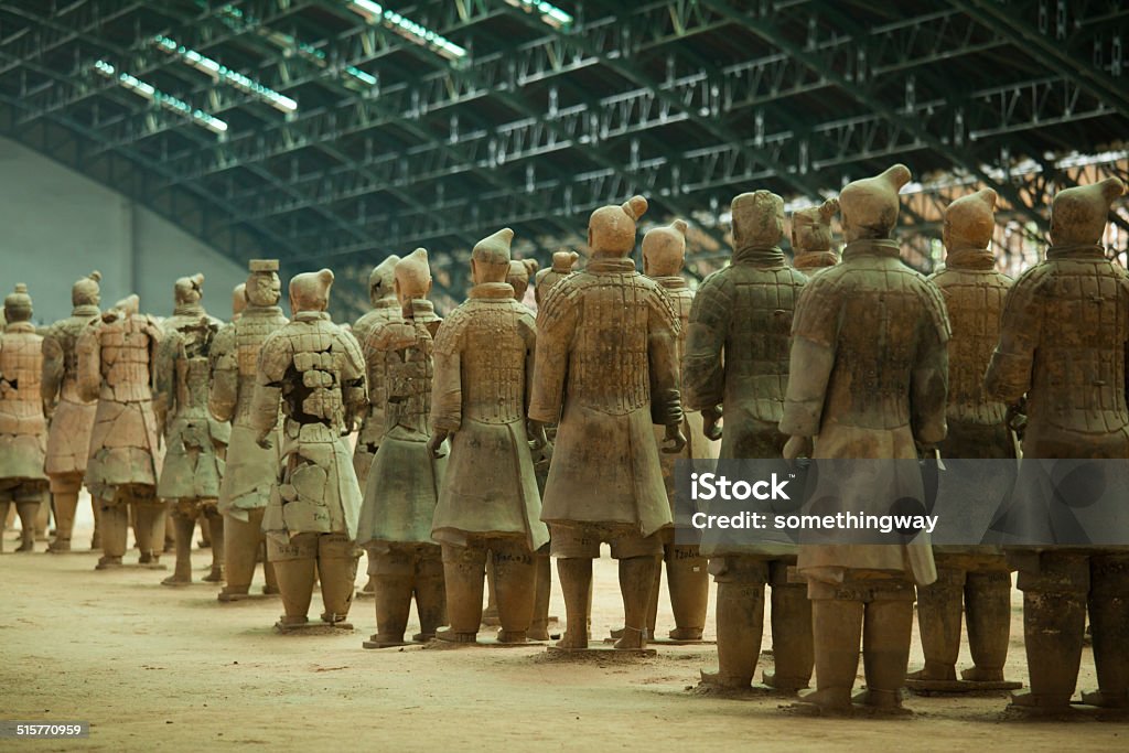 Terracotta Army in Qin Shi Huang's Tomb Terracotta Army in Qin Shi Huang's Tomb. The Terra Cotta Warriors and Horses are the most significant archeological excavations of the 20th century. Terracotta Stock Photo