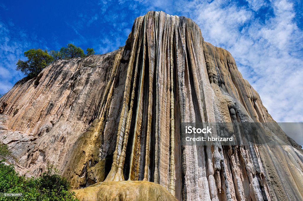 Boils water, Oaxaca, Mexico Hierve el Agua, Oaxaca, Mexico. Arrangement Stock Photo