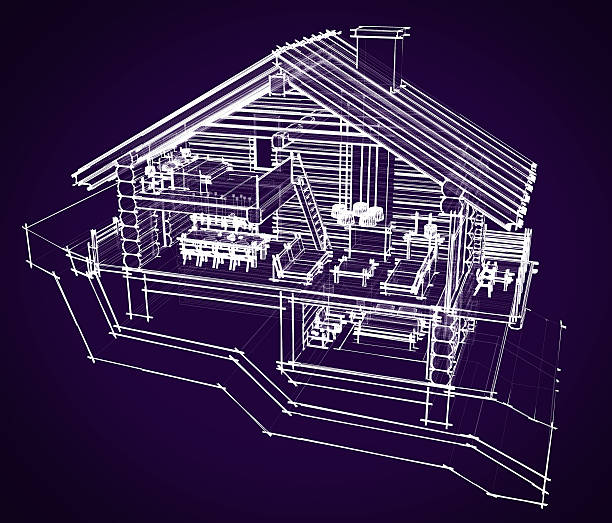 istock 3d section of a country house 515781326