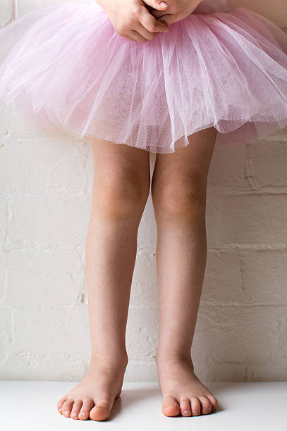 istock Little girl standing in pink tutu 515782116