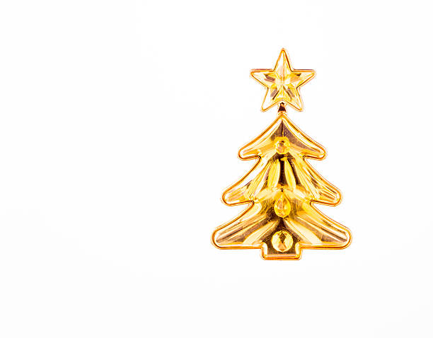 istock Gold Yellow Glass Christmas Tree 515783431