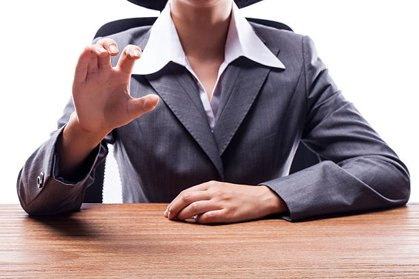 istock Businesswoman Holding Invisible Item 515785231