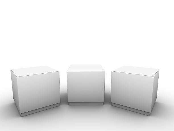 istock white plinths to place product 515786177