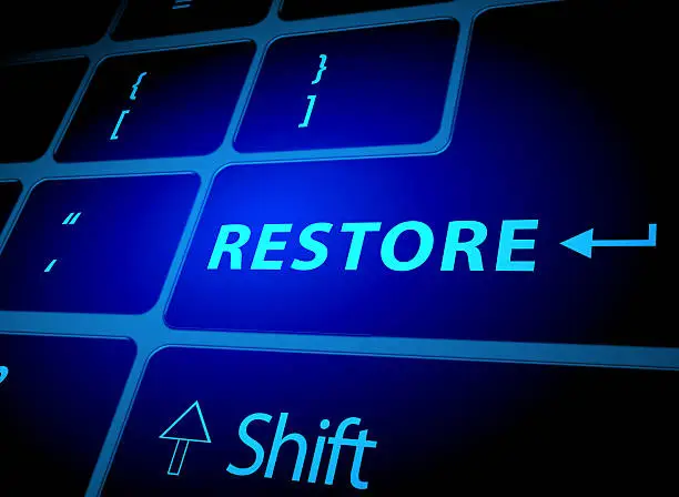 Restore button on computer keyboard