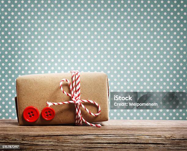 Hand Made Gift Box Stock Photo - Download Image Now - Art And Craft, Birthday, Birthday Present