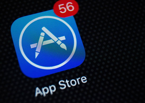 app store - store application software iphone mobile phone ストックフォトと画像