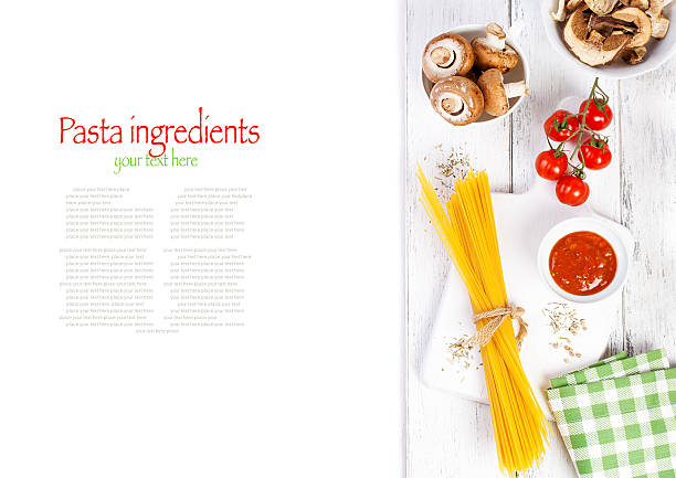 istock Pasta ingredients, italian food, copy space, vertical 515787476