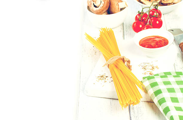 istock Pasta ingredients, italian food, copy space, horizontal 515787784