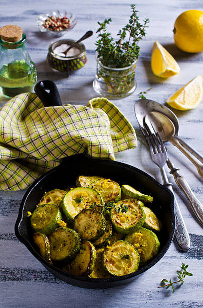 istock Fried zucchini with lemon zest 515788298
