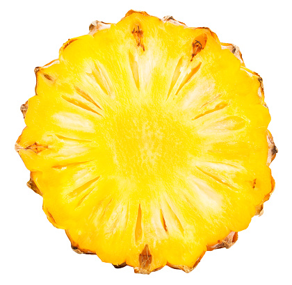 pineapple sliced ring isolated