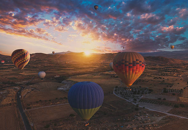 istock Balloons flying over cappadocia. 515801990
