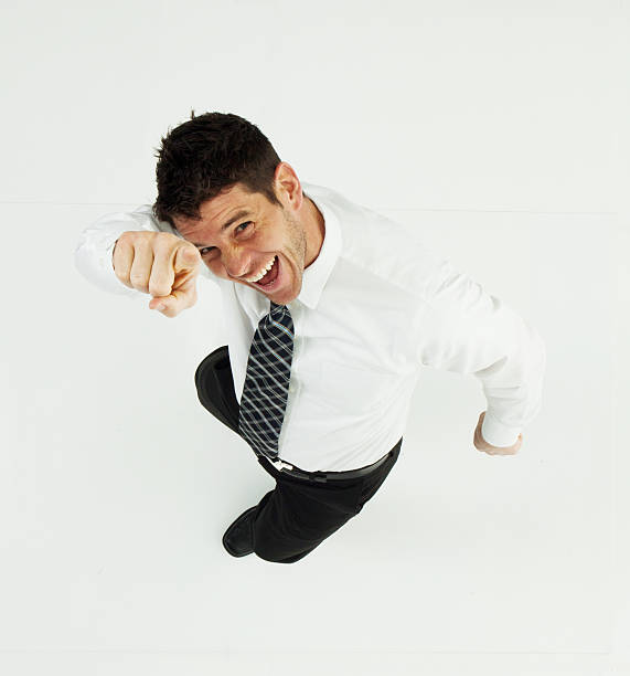 istock Excited businessman finger pointing 515805044