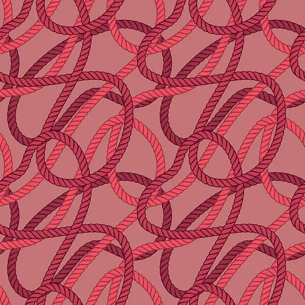 Vector illustration of Random Shapes of wavy Ropes Background