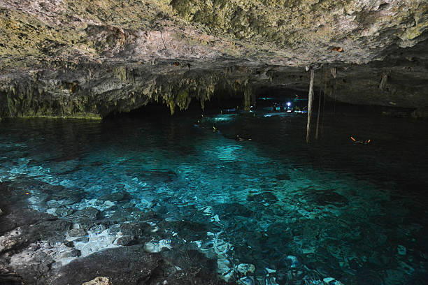 Cenote Dos Ojos in Yucatan Peninsula, Mexico.