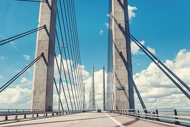Photo of Bridge over Öresund connectin Sweden and Denmark