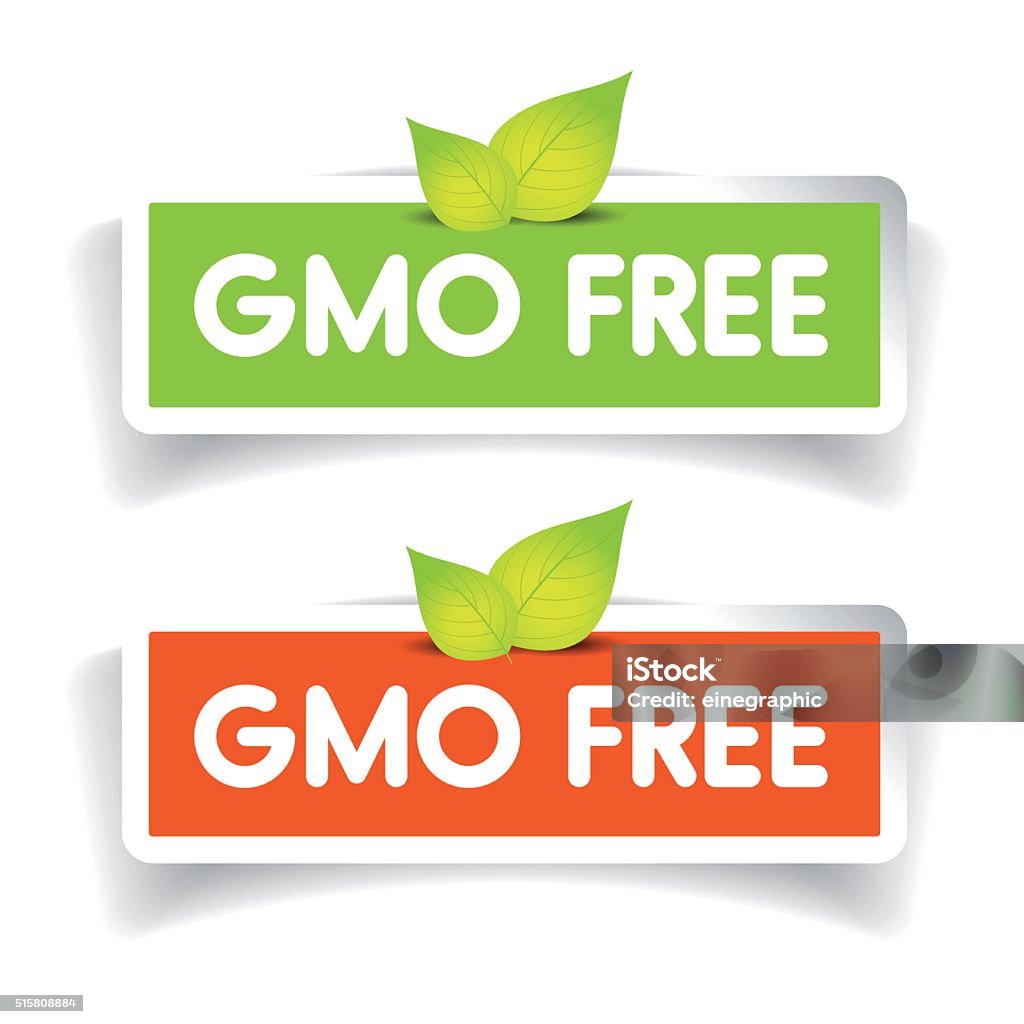 Gemo Label Gmo Free Label Vector Set Stock Illustration - Download Image Now ...