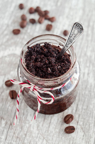 istock Coffee and cocoa (dark chocolate) homemade face and body scrub 515810752