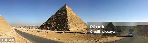 Panorama Of The Pyramids Giza Stock Photo - Download Image Now - Giza, Pyramid, Pyramid Shape
