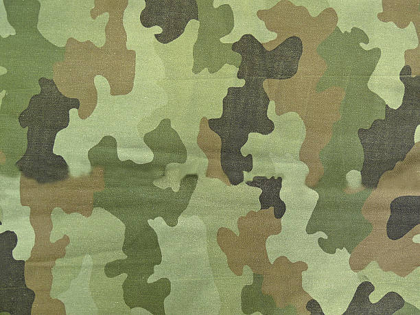 istock Close up photo of multicam camouflage uniform 515811077