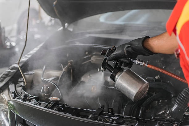 istock Auto mechanic working in garage. Repair service. 515812782