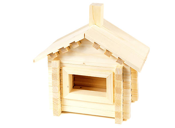 istock Little weekend house with natural colored toy 515813728