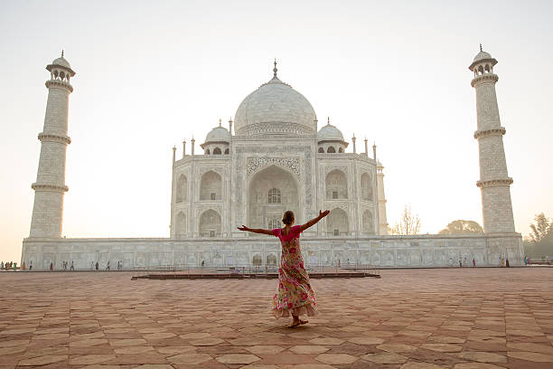 istock Taj Mahal in sunrise light, Agra, India 515815772