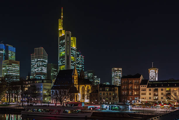 istock view of Frankfurt am Main at night, Germany 515816438