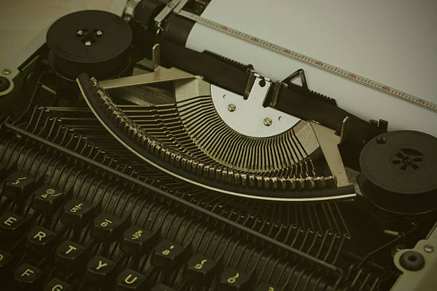 istock Close up of an old typewriter 515816840