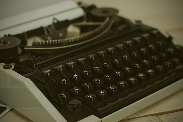 istock Close up of an old typewriter 515816906