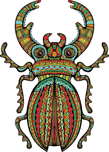 Beetle Totem Illustrations, Royalty-Free Vector Graphics & Clip Art - iStock