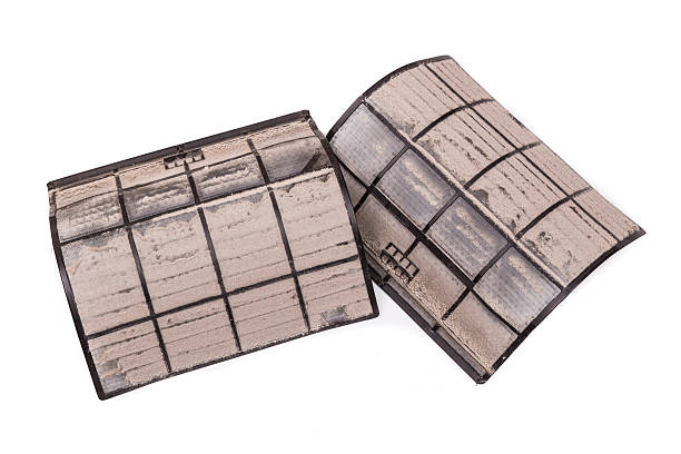 istock Air conditioning unit filters with full of dust and particles 515825920