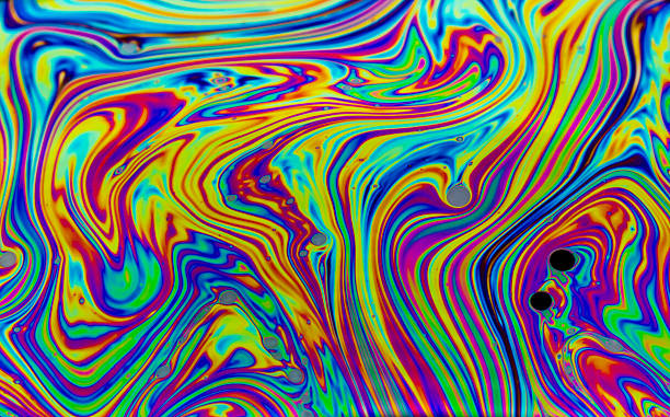 istock Rainbow colors created by soap, bubble,or oil 515826748