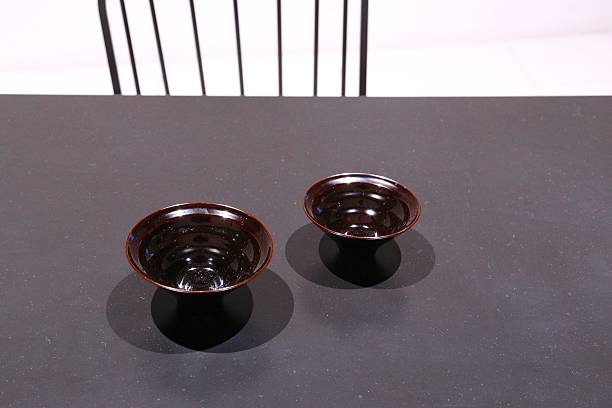 Japanese bowls stock photo
