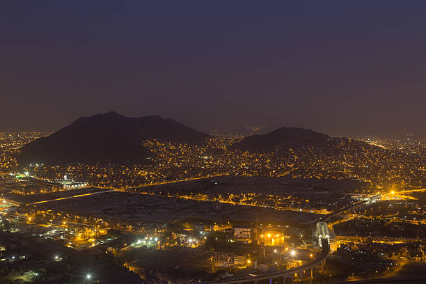 El Paso, Texas, USA downtown city skyline at blue hour.