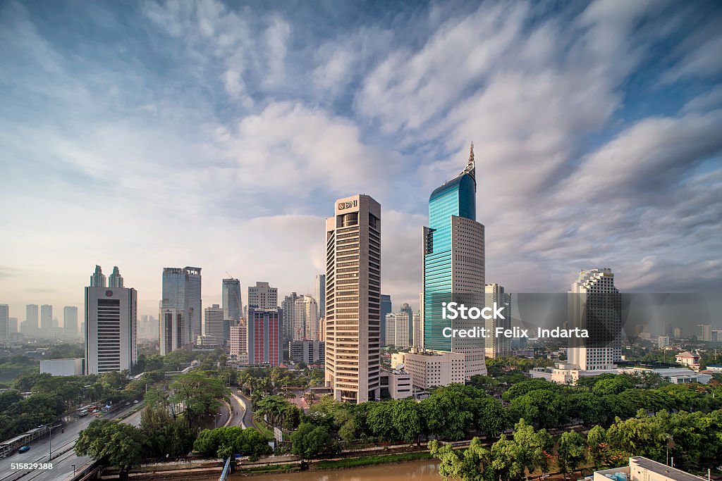 Jakarta City Its a nice sunrise picture of Jakarta City. Jakarta Stock Photo