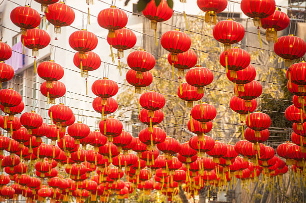 istock The traditional Chinese New Year lanterns. 515829856