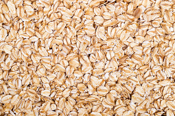 istock Closeup of oat flakes 515830304