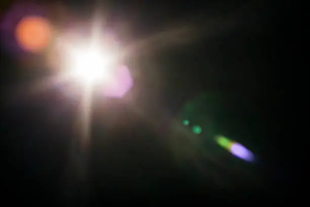 Photography of a lens flare.